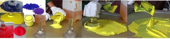 oliefarver af rene farvepigmenter til oliemalerier