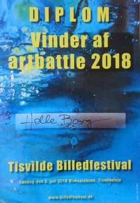 Artbattle - vinderdiplom 2018