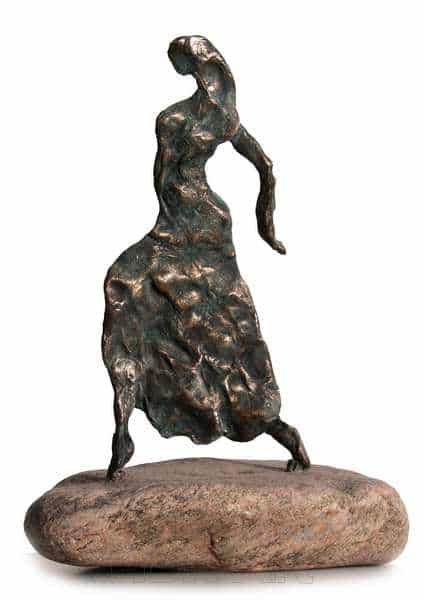 Cire perduestøbt bronzeskulptur