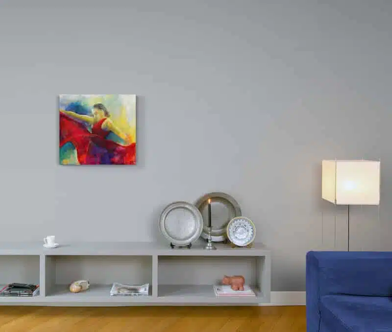Maleri på væggen flamencodanser - unikke billeder til stuen