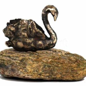 Svane - bronze-skulptur