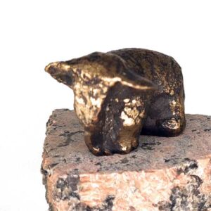 Lille bronze elefant