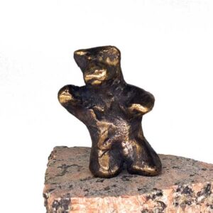 Lille bjørn i bronze