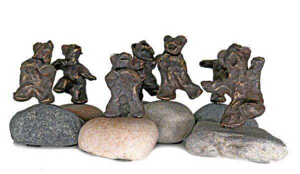 Bronze skulpturer Bamse sangkor