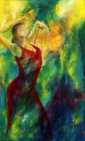 Maleri af flamencodanser