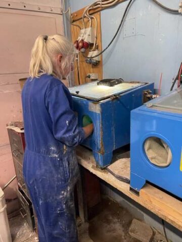 Skulpturerne højtryksspules