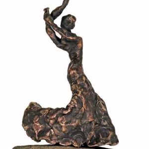 Bronzeskulptur af kvindelig flamencodanser - Bailaora