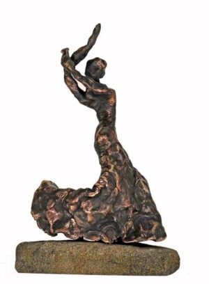 Bronzeskulptur af kvindelig flamencodanser - Bailaora