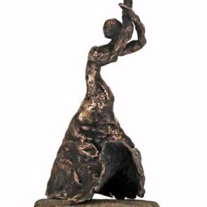 Bronzeskulptur af kvindelig flamencodanser - Bailaora