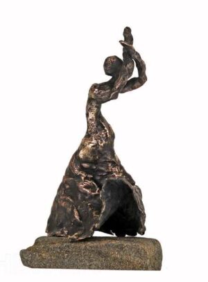 Bronzeskulptur af kvindelig flamencodanser - Bailaora