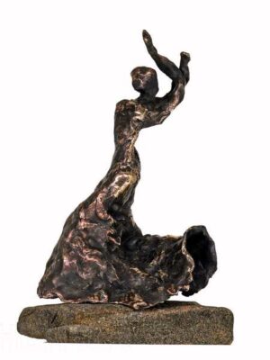 Bronzeskulptur af kvindelig flamencodanser - Bailaora