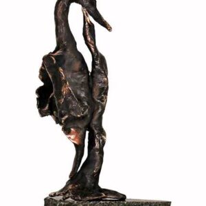 Bronzefigur Unika i massiv bronze.