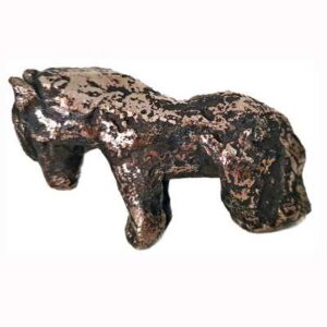 pony i bronze lille bronzeskulptur