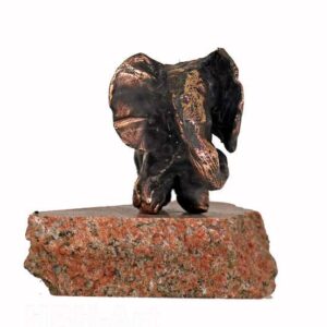 Elefant som bronzeskulptur