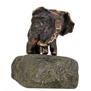 Elefant som bronzeskulptur