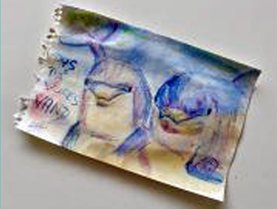 Flaskepost med kunst