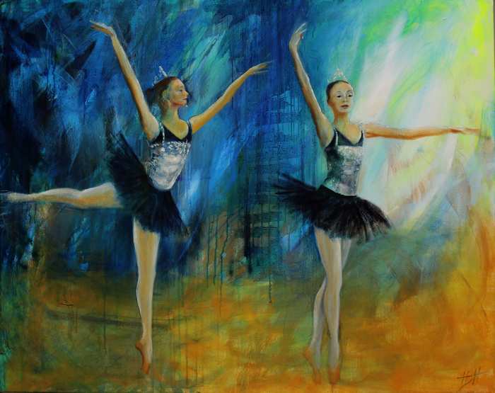 Balletdanser som portrætmaleri
