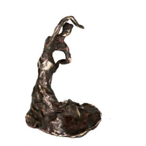 Cire perdue støbt flamencodanser i bronze