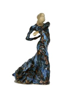 Keramikskulptur af flamencodanser