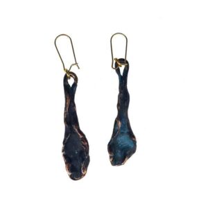 Lange øreringe i bronze