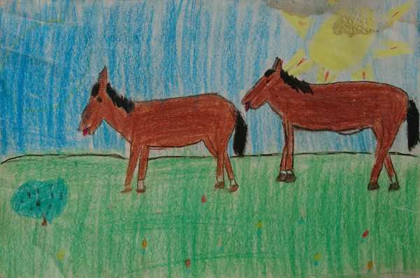 Kunstmalers b&oslash;rnetegninger