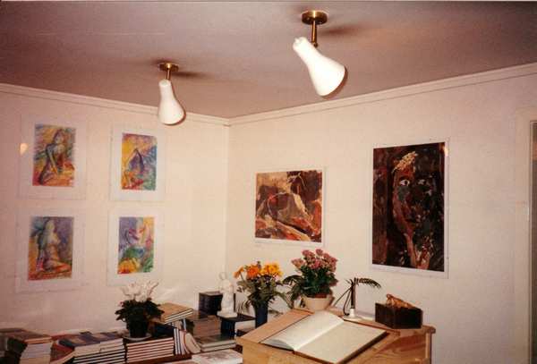 Kunstmaler udstiller i Galleri Green i 1992