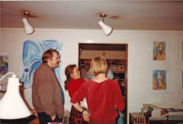 Kunstmaler udstiller i Galleri Green i 1992