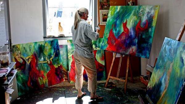 K&oslash;b malerier direkte hos kunstneren