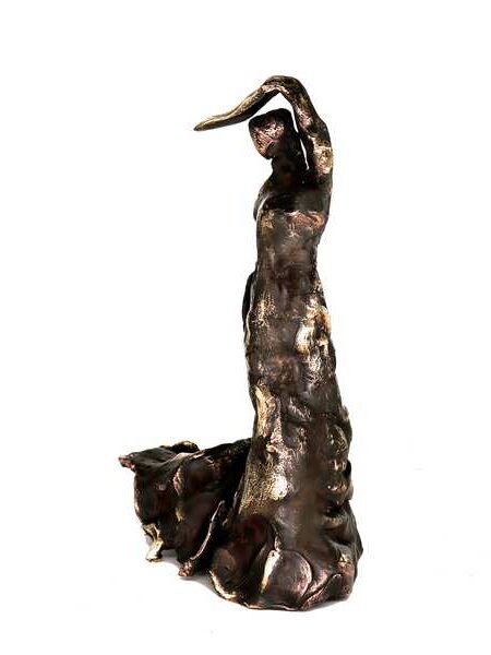 Cire perdue st&oslash;bt flamencodanser i bronze