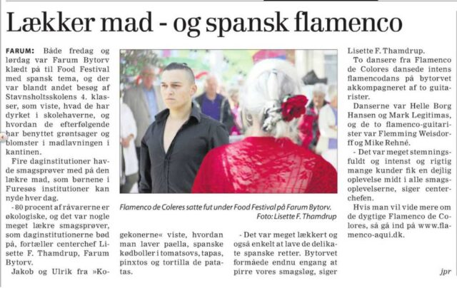 Flamenco og kunst på Farum Bytorv HBH-Art og Flamenco de Colores