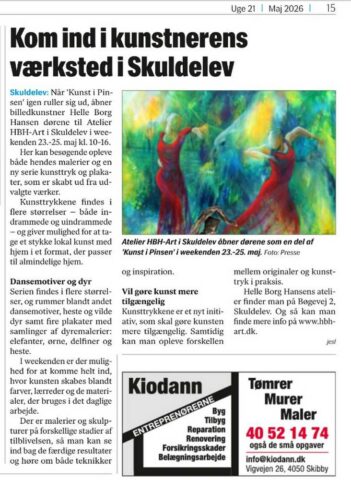 Presseomtale af HBH-Art til Kunst i Pinsen 2026