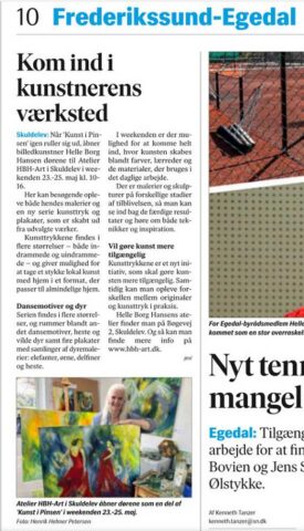 Presseomtale af HBH-Art til Kunst i Pinsen 2026