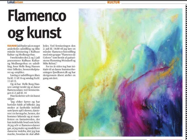 Udstilling og flamenco i Kulhuse medborgerhus