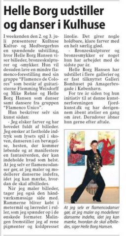 Udstilling og flamenco i Kulhuse medborgerhus