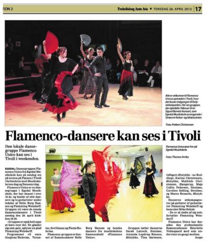 Flamencooptræden i Tivoli med mine flamencoelever